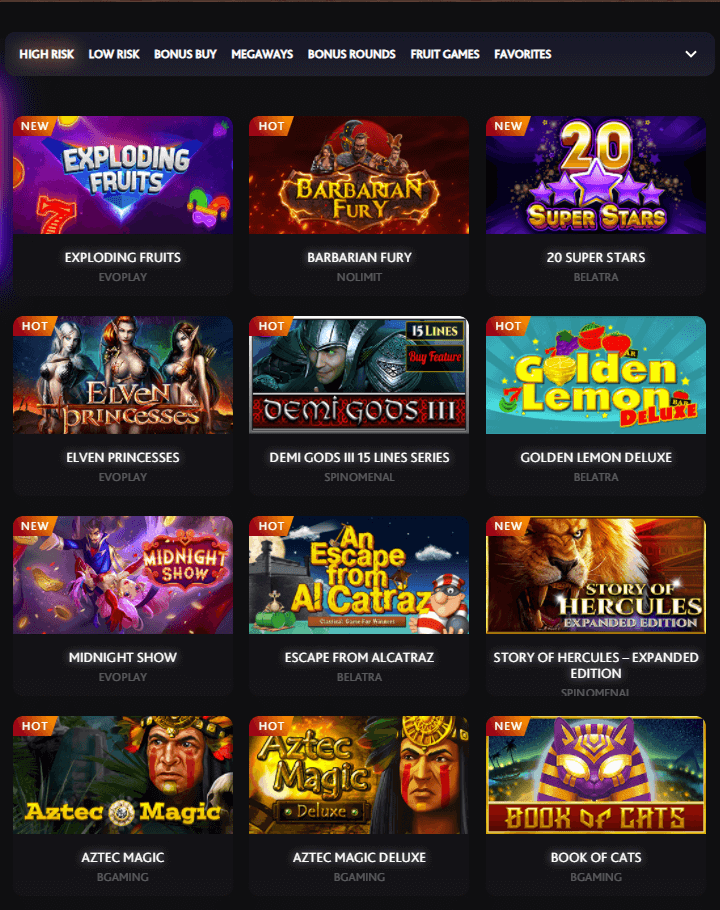 casino games on 7bitcasino mirror